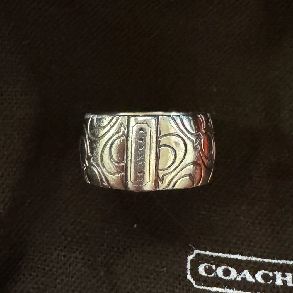 Coach Women’s Sterling 825 Silver Ring Size 7